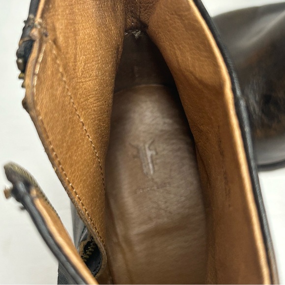 Frye Georgia Ankle Bootie Boot Sz 9.5 Bronze - Picture 10 of 13